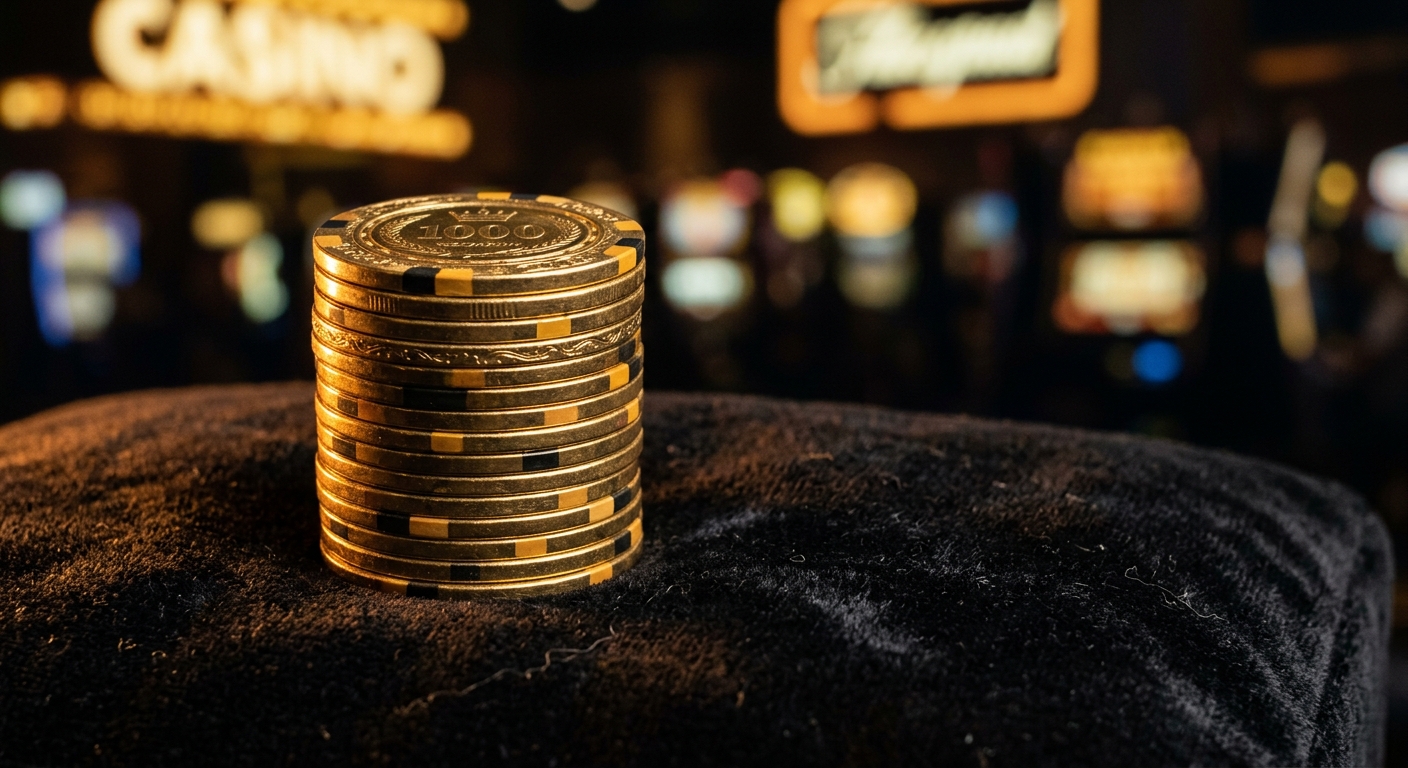 Gold casino chips